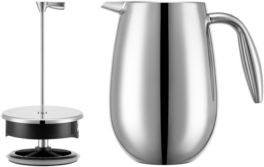 Bodum COLUMBIA Dobbeltvgget Stempelkande 8 Kopper 1 L, Forkromet