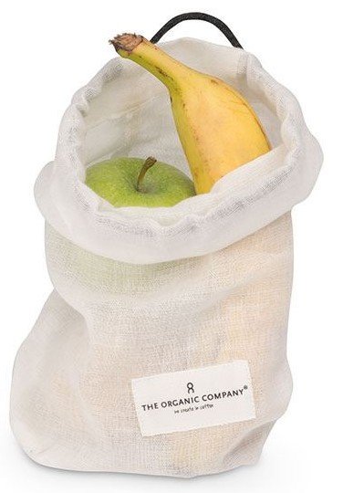 The Organic Company Wiederverwendbare Lebensmitteltasche 22 cm, Natural White