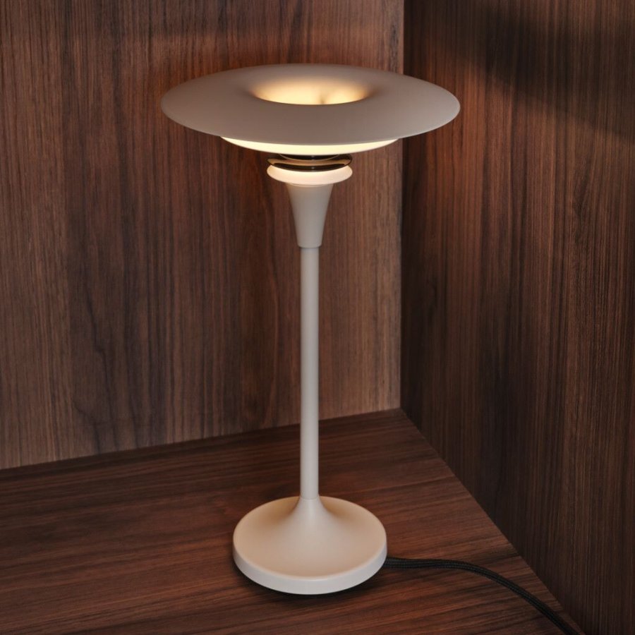 Belid Diablo Tischlampe H48,4 cm, Mattwei/Rossilber