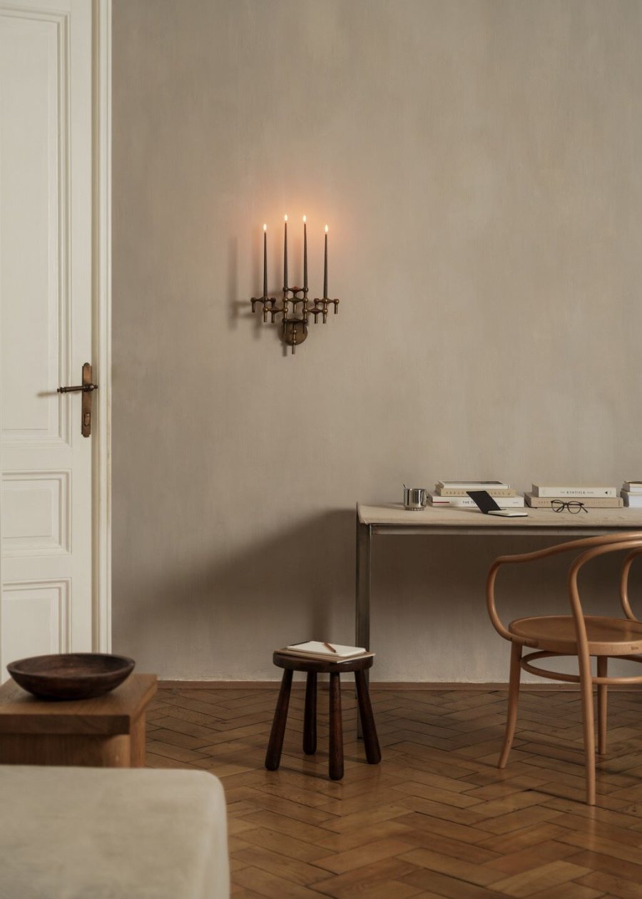 STOFF Nagel Vgophng Lysestage, Bronze