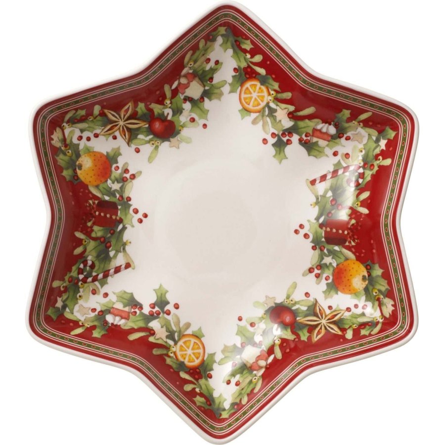 Villeroy & Boch Winter Bakery Delight Fad p� Fod 27,1 cm, R�d
