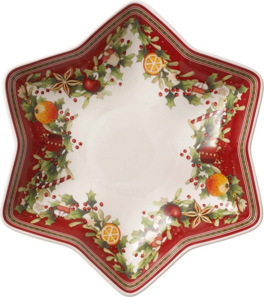 Villeroy & Boch Winter Bakery Delight Fad p� Fod 27,1 cm, R�d
