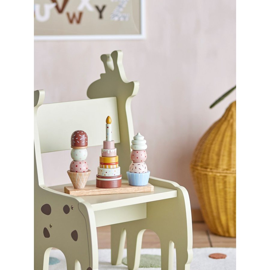 Bloomingville Mini Celebrate Aktivit�tsspielzeug 18er Set, Bemalte Buche