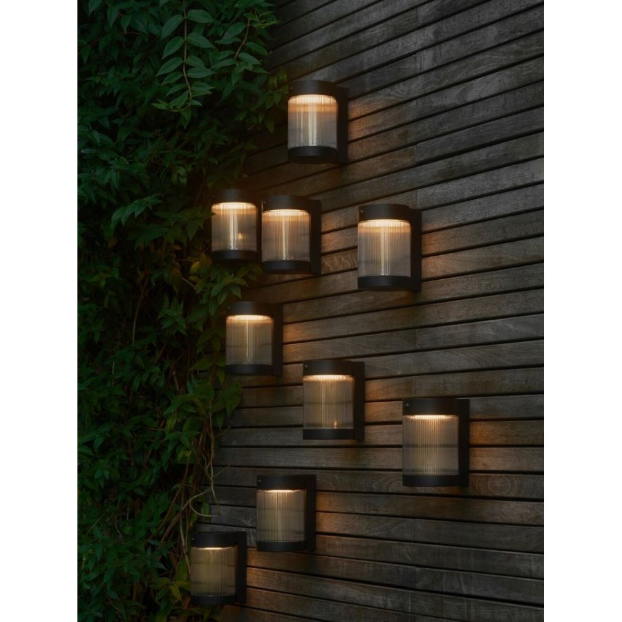 Nordlux Coupar Wandleuchte Solar 18 cm, Schwarz