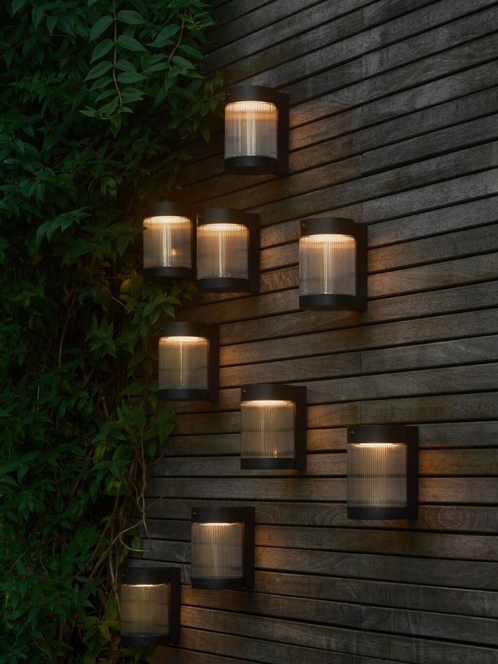 Nordlux Coupar Wandleuchte Solar 18 cm, Schwarz