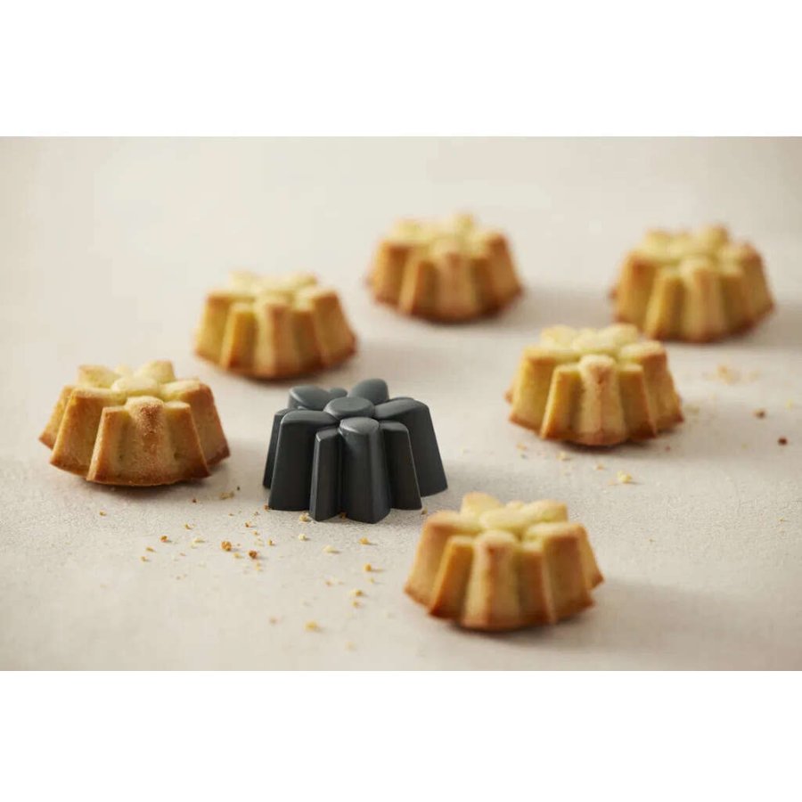 Blomsterbergs Blumen Muffinform 6er Set, Grau