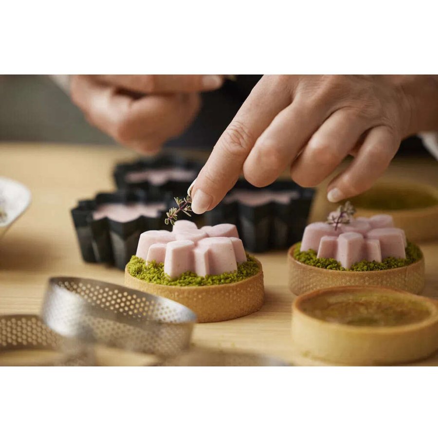 Blomsterbergs Blumen Muffinform 6er Set, Grau