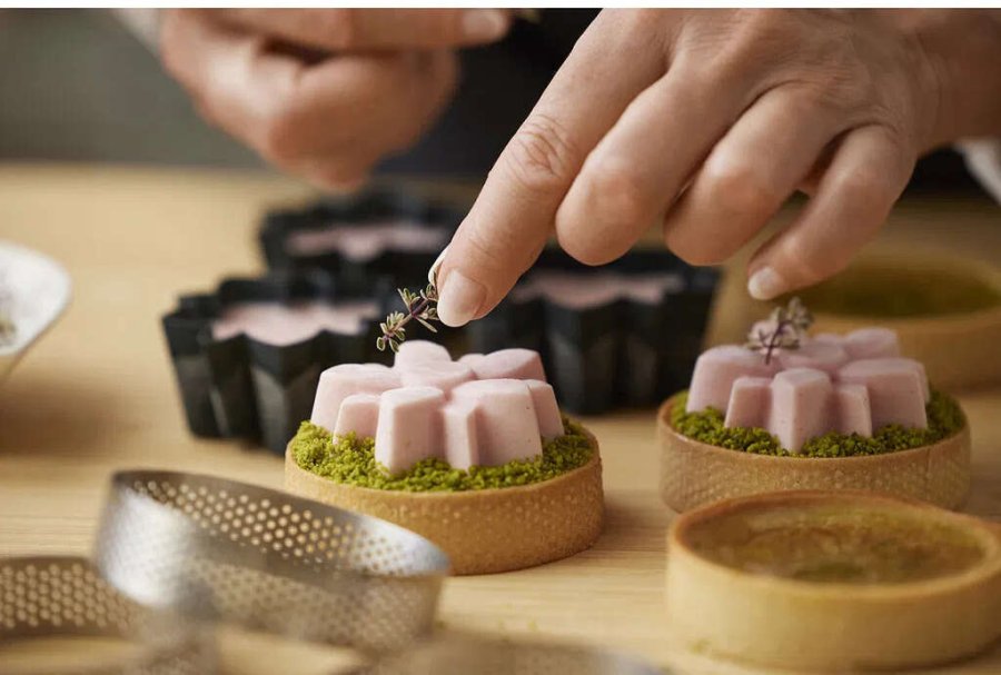 Blomsterbergs Blumen Muffinform 6er Set, Grau