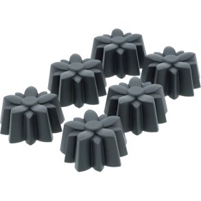 Blomsterbergs Blomst Muffinvorm 6 stuks, Grijs