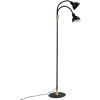 Dyberg Larsen Lilje Gulvlampe H135 cm, Sort/Messing