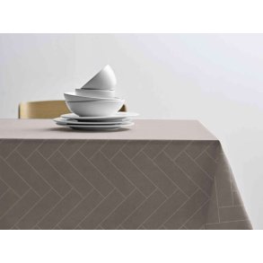 Södahl Tiles Damask Dug 140x220 cm, Taupe