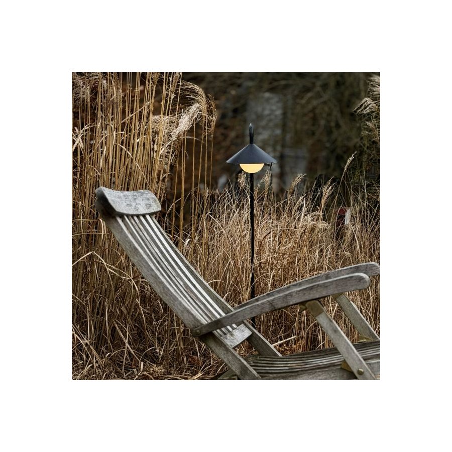 Dyberg Larsen Nova Udend�rs Havespyd/Lyskugle LED m. Fjernbetjening H80 cm, Sort