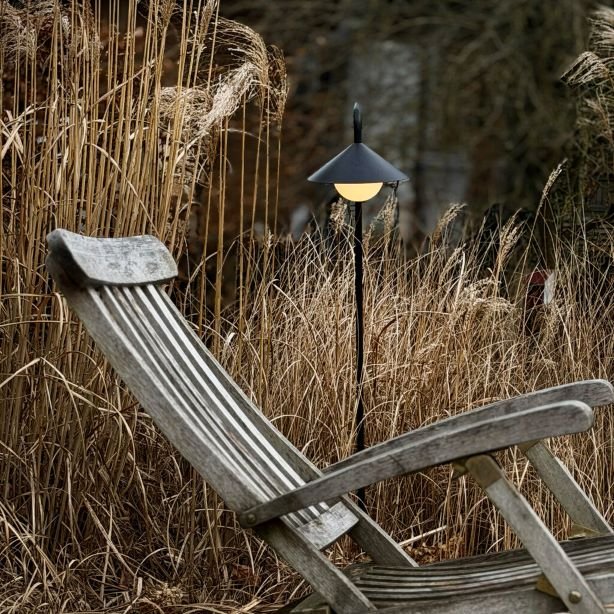 Dyberg Larsen Nova Udend�rs Havespyd/Lyskugle LED m. Fjernbetjening H80 cm, Sort