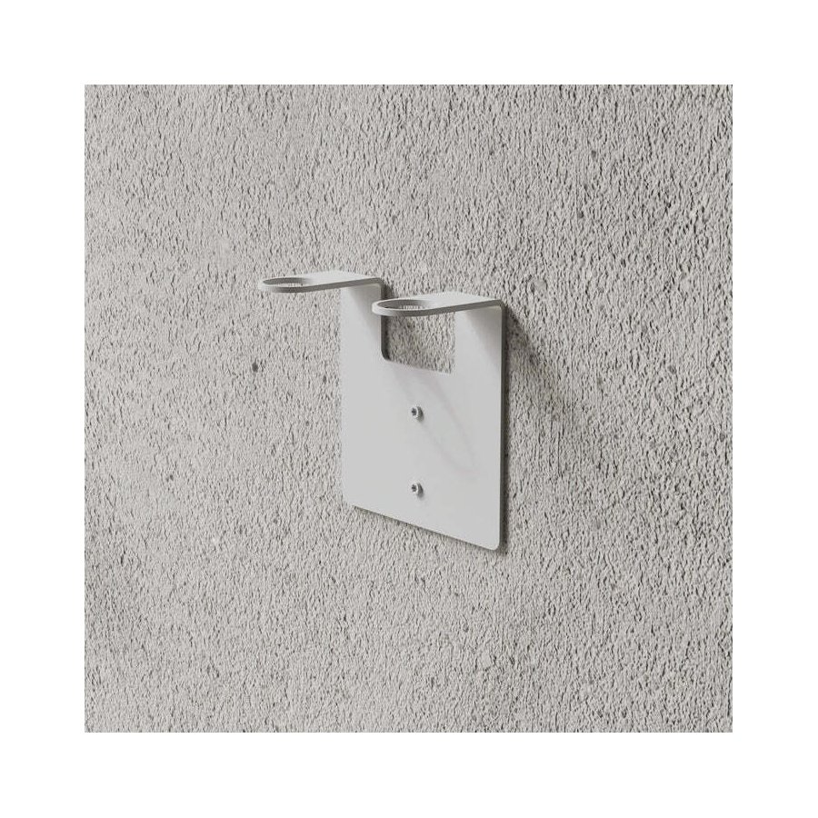 NICHBA Seifenhalter f&uuml;r 2 Flaschen, Wei&szlig;