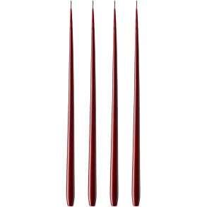 ester & erik Stabkerzen 4er Set �2,6/H42 cm, Deep Wine