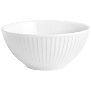 Pillivuyt Plissé Skål Ø12 cm, Hvid