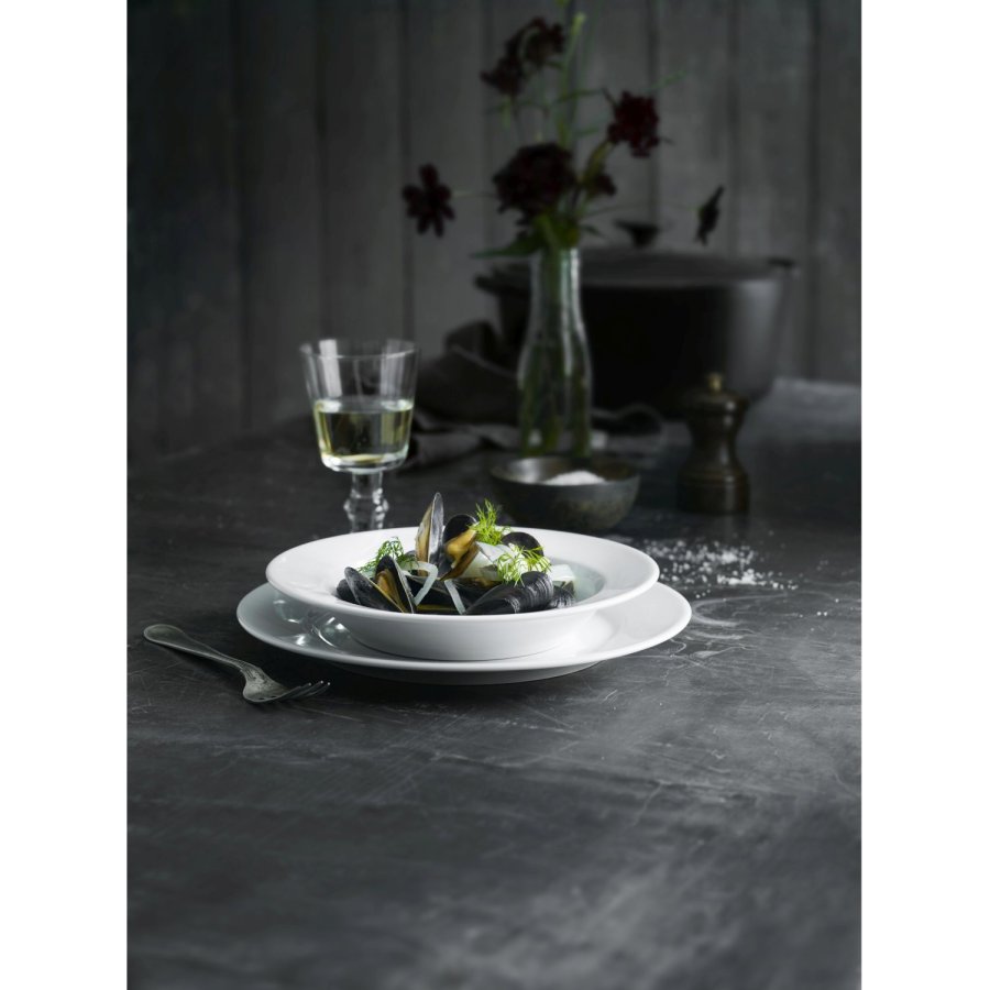 Pillivuyt Sancerre Tallerken 28 cm, Hvid
