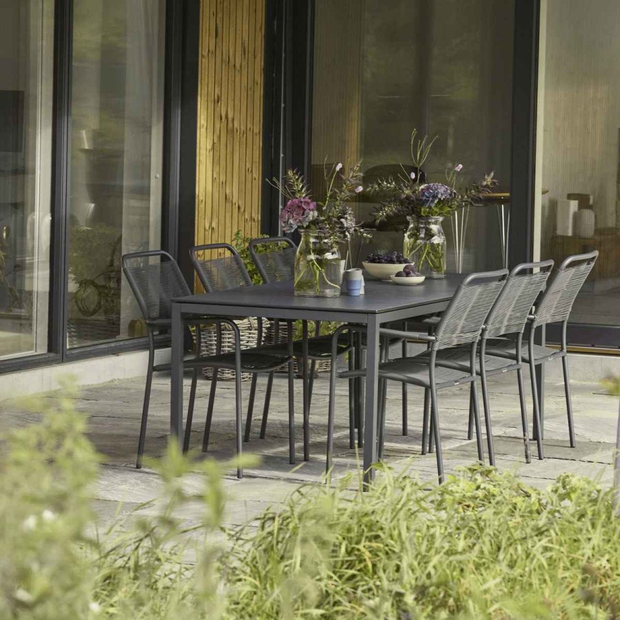 Mandalay Pure Havebord 197 cm, Antracit