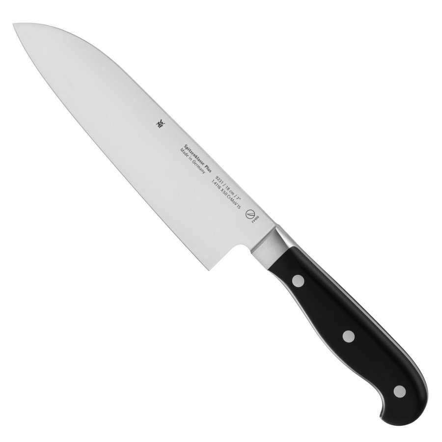 WMF Spitzenklasse Plus Santoku Kniv 18 cm, Stl/Sort
