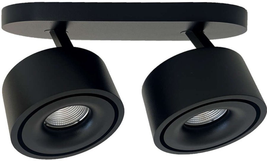 ANTIDARK Easy Braccio W2100 Spot LED 23,6 cm, Schwarz