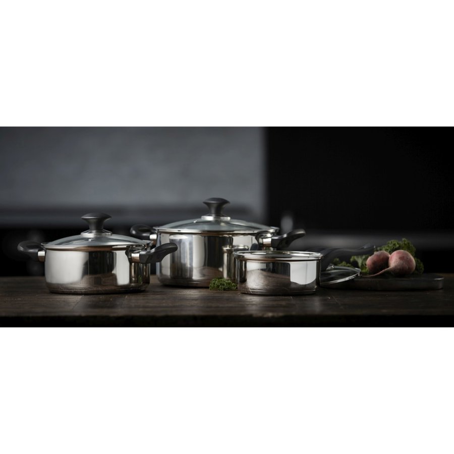 Funktion Topf-Set 6-teilig, Edelstahl