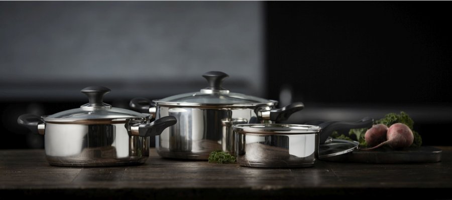 Funktion Topf-Set 6-teilig, Edelstahl