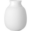 Lyngby Porceln Curve Vase H12,5 cm, Weiß