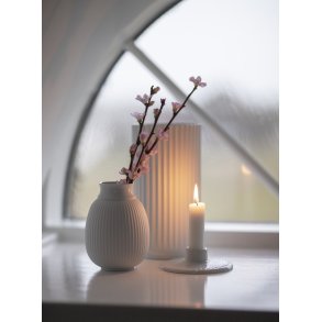 Lyngby Porcelæn Vase H15,5 cm, Hvid