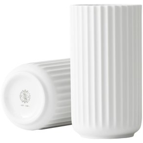 Lyngby Porcelæn Vase H15,5 cm, Hvid