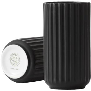 Lyngby Porcelæn Vase H12,5 cm, Sort