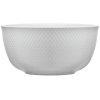 Lyngby Porceln Rhombe Serveringsskl 22 cm, Hvid