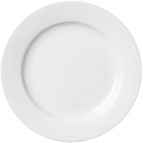 Lyngby Porcelæn Rhombe Tallerken 23 cm, Hvid