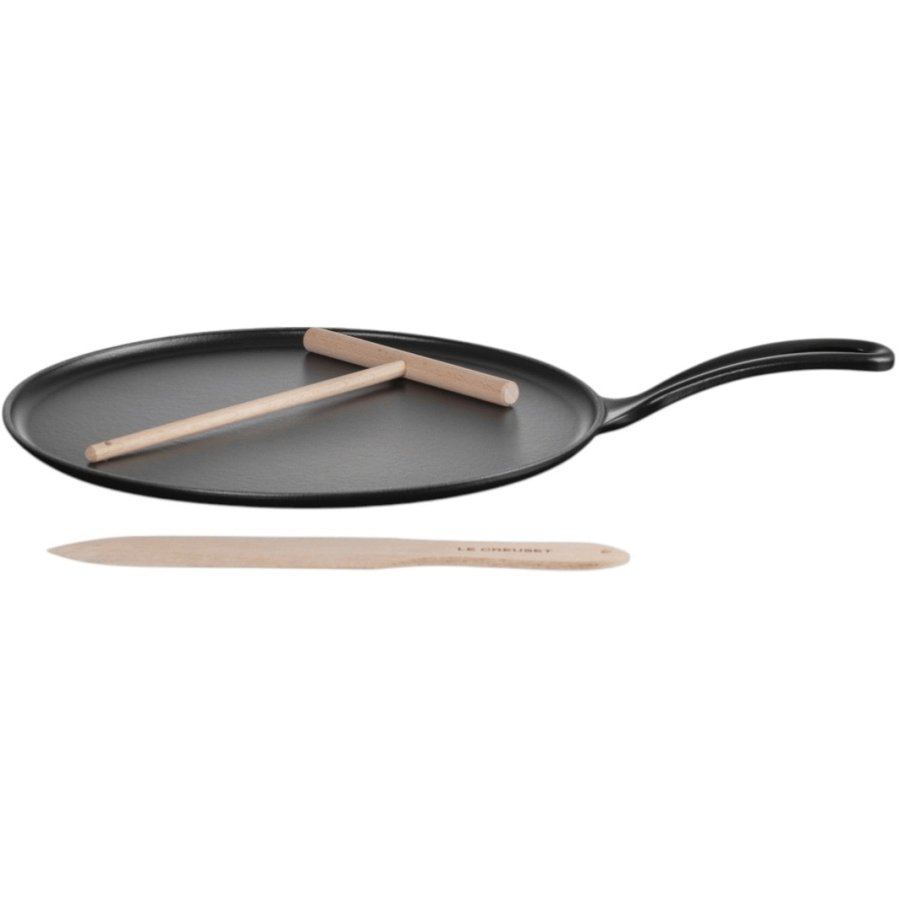Le Creuset Pandekagepande 27 cm, Mat Sort