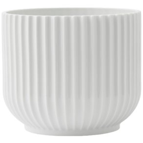 Lyngby Porceln Blumentopf H13 cm, Wei