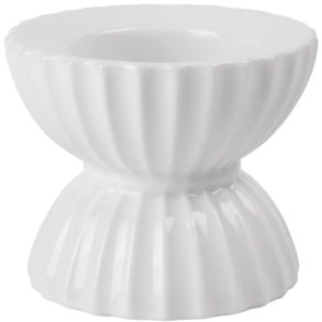Lyngby Porceln Tura Fyrfadsstage H6,5 cm, Hvid