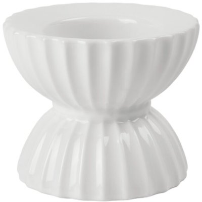 Lyngby Porcel�n Tura Fyrfadsstage H6,5 cm, Hvid