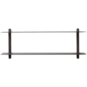 GEJST Nivo Wandregale F 64 cm, Schwarze Esche/Schwarz