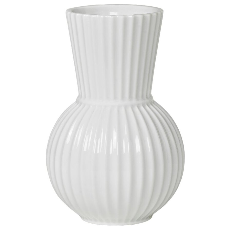 Lyngby Porceln Tura Vase H18 cm, Wei