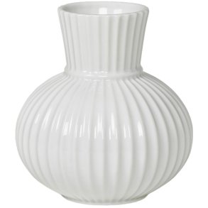 Lyngby Porcelæn Tura Vase H14,5 cm, Hvid