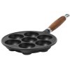 Le Creuset bleskivepande m. Trhndtag 20 cm, Mat Sort