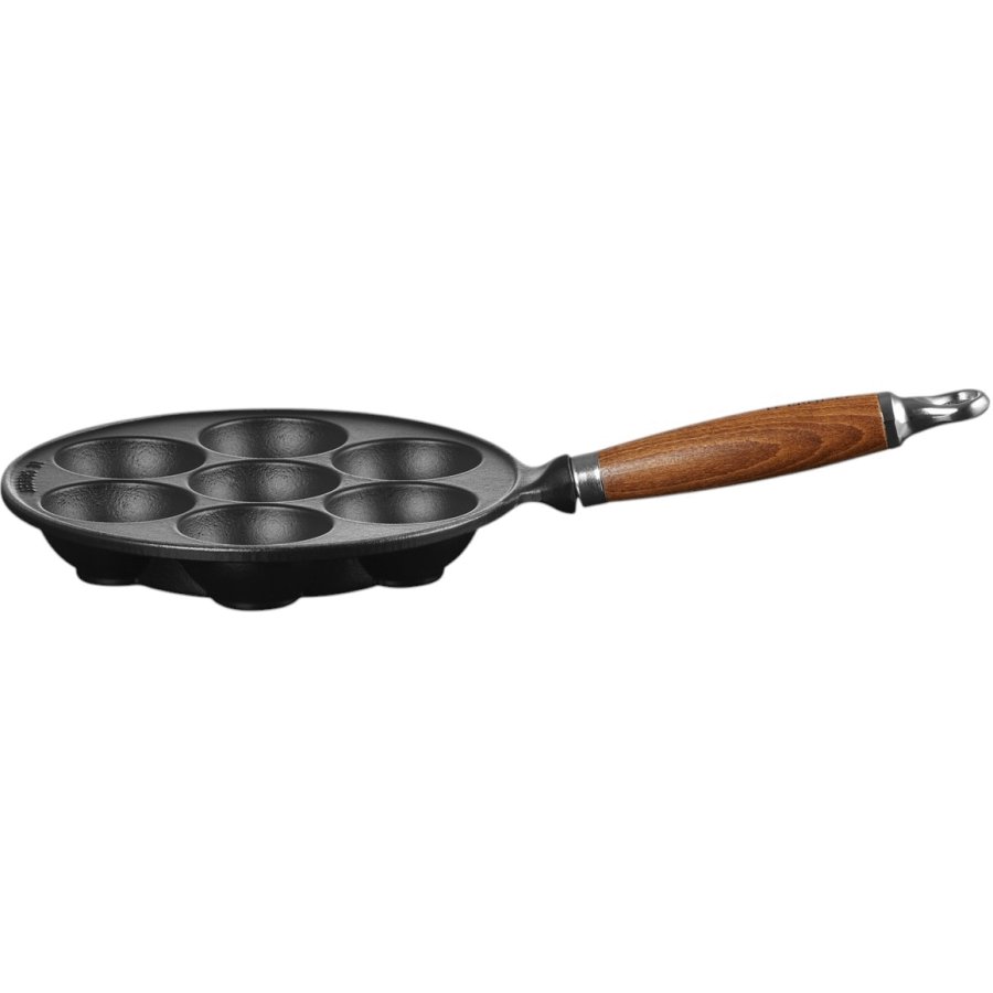 Le Creuset bleskivepande m. Trhndtag 20 cm, Mat Sort