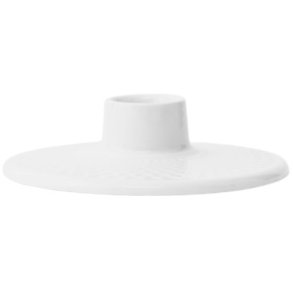 Lyngby Porcelæn Rhombe Lysestage H3 cm, Hvid