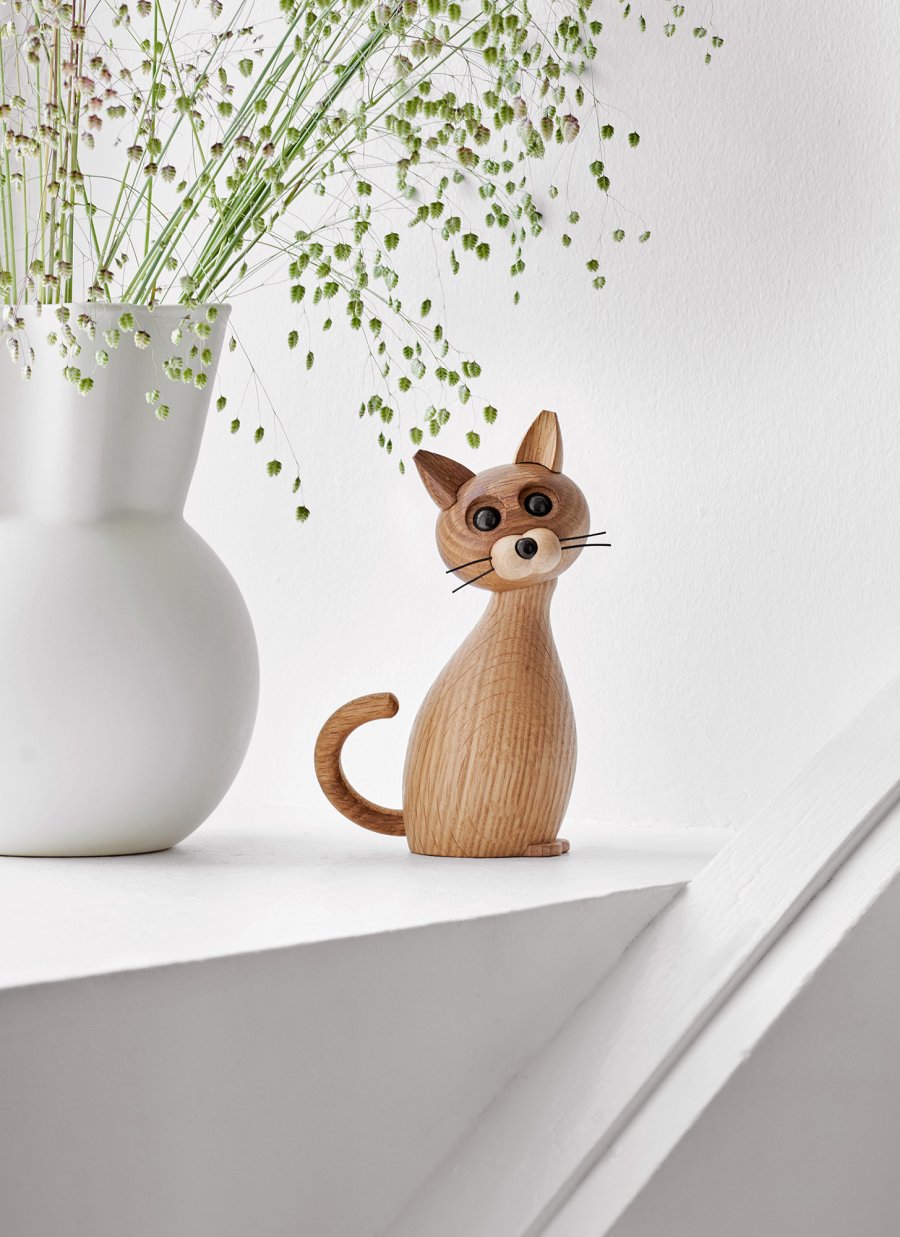 Spring Copenhagen Katze Lucky 15,9 cm, Eiche