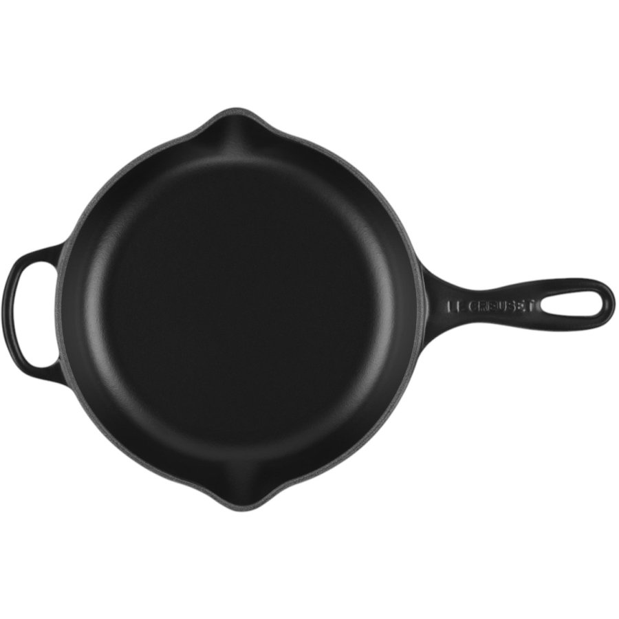 Le Creuset Signature Stbejernspande 23 cm, Mat Sort