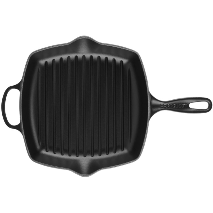 Le Creuset Signature Stbejernsgrillpande 26 cm, Mat Sort