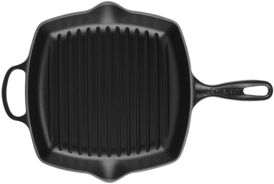 Le Creuset Signature Stbejernsgrillpande 26 cm, Mat Sort