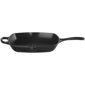 Le Creuset Signature Stbejernsgrillpande 26 cm, Mat Sort