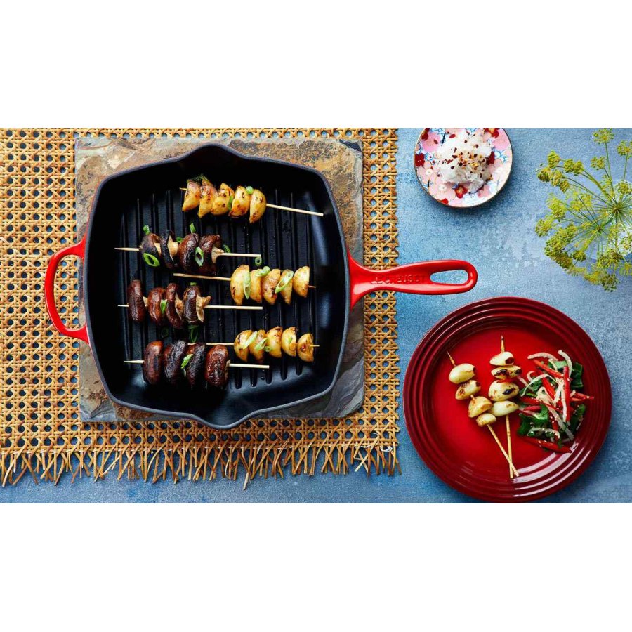 Le Creuset Signature Stbejernsgrillpande 26 cm, Cerise