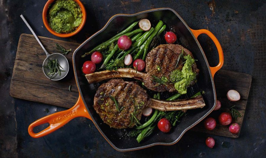 Le Creuset Signature Stbejernsgrillpande 26 cm, Volcanic