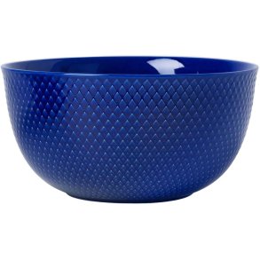 Lyngby Porcelæn Rhombe Color Serveringsskål Ø22 cm, Mørk Blå